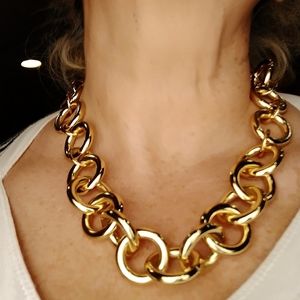 J. Crew Gold Tone Chunky Chain Necklace